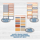 Chicken Planner Kit | A5 Plum Daily Planner Kit Stickers | What the Flock | KIT-412-N