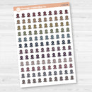 Location marker icon sticker sheet for planners, travel journals, and memory keeping — removable white matte.

