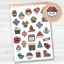 Christmas Deco Stickers | Holiday Planner Stickers for Scrapbooking & Journaling | D-106