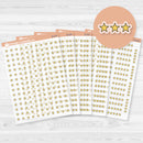 Star Rating Stickers | Reading and Hobby Trackers for Journals & Planners |Clear Matte | B-279-283-CM