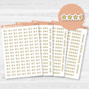 Star Rating Stickers | Reading and Hobby Trackers for Journals & Planners | B-284-287