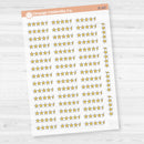 Star Rating Stickers | Reading and Hobby Trackers for Journals & Planners | Clear Matte | B-284-287-CM