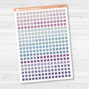 Kit Checklist Squares | Planner Checklist Box Stickers | B-236