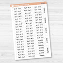 2026 Kit Binder Storage Labels | Planner Organization Stickers | F18 | B-238