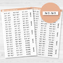 2026 Kit Binder Storage Labels | Planner Organization Stickers | F18 | B-238