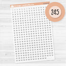 Number Dot Stickers 1–365 | Planner Stickers | Clear Matte Countdown & Tracking Dots | B-241-BCM