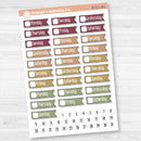 Flag Date Covers | Planner Stickers for Weekly Planning | F18 | B-811