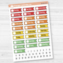 Flag Date Covers | Planner Stickers for Weekly Planning | F18 | B-811
