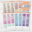 Flag Date Covers | Planner Stickers for Weekly Planning | F18 | B-811