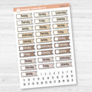 Flag Date Covers | Planner Stickers for Weekly Planning | F18 | B-811