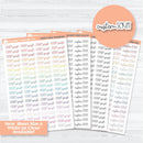FC12 Custom Script Stickers | Removable Matte or Clear Planner Stickers ** 1 phrase per sheet** | CustomFC12