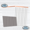 FC12 Custom Script Stickers | Removable Matte or Clear Planner Stickers ** 1 phrase per sheet** | CustomFC12