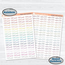 F12 Hobonichi Custom Script Planner Stickers | Matches '22 & '23 Kits | ** 1 phrase per sheet** | HoboFC12