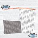 F12 Hobonichi Custom Script Planner Stickers | Matches '22 & '23 Kits | ** 1 phrase per sheet** | HoboFC12