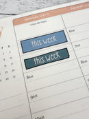 F12 Hobonichi Custom Script Planner Stickers | Matches '22 & '23 Kits | ** 1 phrase per sheet** | HoboFC12