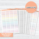 F16 Custom Script Planner Sticker | Choose your colors | Removable Matte Planner Stickers ** 1 phrase per sheet** | CustomF16