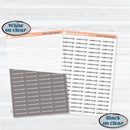 Hobonichi Cousin Custom Script Sticker | Matches 2024 Kits F16 | *NEW* Larger Sheet Size | 1 Word/Phrase per Sheet | CustomF16-Hobo