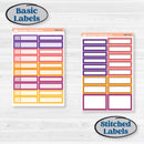 Purple Halloween Kit | Weekly Add-On Labels Planner Kit Stickers | Gone Batty | KIT-408-C