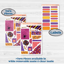 Purple Halloween Kit | Journaling Kit Planner Stickers | Gone Batty | KIT-408-D