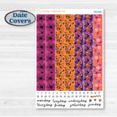 Purple Halloween Kit | 7x9 Erin Condren Daily Duo Planner Kit Stickers | Gone Batty | KIT-408-M