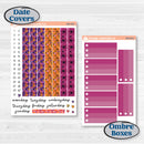 Purple Halloween Kit | A5 Plum Daily Planner Kit Stickers | Gone Batty | KIT-408-N