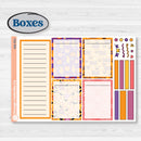 Purple Halloween Kit | Laurel Denise Portrait Planner Kit Stickers | Gone Batty | KIT-408-R