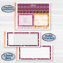 Purple Halloween Kit | 7x9 Plum Monthly & Dashboard Planner Kit Stickers | Gone Batty | KIT-408-T