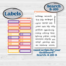 Purple Halloween Kit | 7x9 Erin Condren Life Planner Monthly & Dashboard Sticker Kit | 2024-2025 Planners | Gone Batty | KIT-408-W