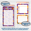 Purple Halloween Kit | 7x9 Erin Condren Life Planner Monthly & Dashboard Sticker Kit | 2024-2025 Planners | Gone Batty | KIT-408-W