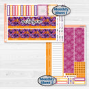 Purple Halloween Kit | 7x9 Erin Condren Life Planner Monthly & Dashboard Sticker Kit | 2024-2025 Planners | Gone Batty | KIT-408-W