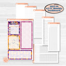 Purple Halloween Kit | A5 Erin Condren Monthly Dashboard Sticker Kit | 2025-2026 Planners | Gone Batty | KIT-408-VA