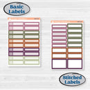 Autumn Reading Kit | Weekly Add-On Labels Planner Kit Stickers | Reading Season | KIT-409-C