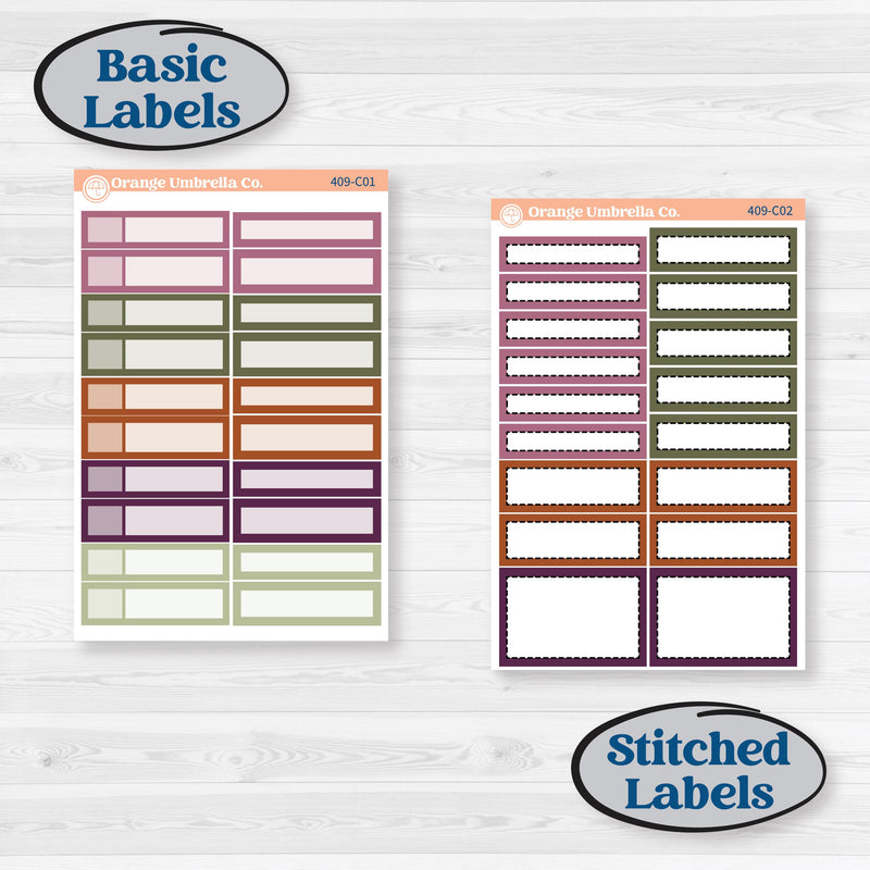 Autumn Reading Kit | Weekly Add-On Labels Planner Kit Stickers | Reading Season | KIT-409-C