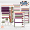 Autumn Reading Kit | Erin Condren Weekly Dashboard Planner Kit Stickers | Reading Season | KIT-409-HA