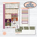 Autumn Reading Kit | Plum Vertical Priorities 7x9 Planner Kit Stickers | Reading Season | KIT-409-J