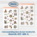 Autumn Reading Kit | Freestyle Kit Any Planner Kit Stickers | Reading Season | KIT-409-K