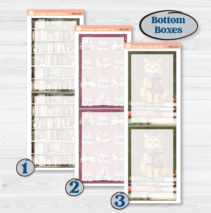 Autumn Reading Kit | A5 Daily Duo Planner Kit Stickers | Reading Season | KIT-409-L