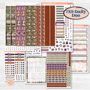 Autumn Reading Kit | 7x9 Erin Condren Daily Duo Planner Kit Stickers | Reading Season | KIT-409-M