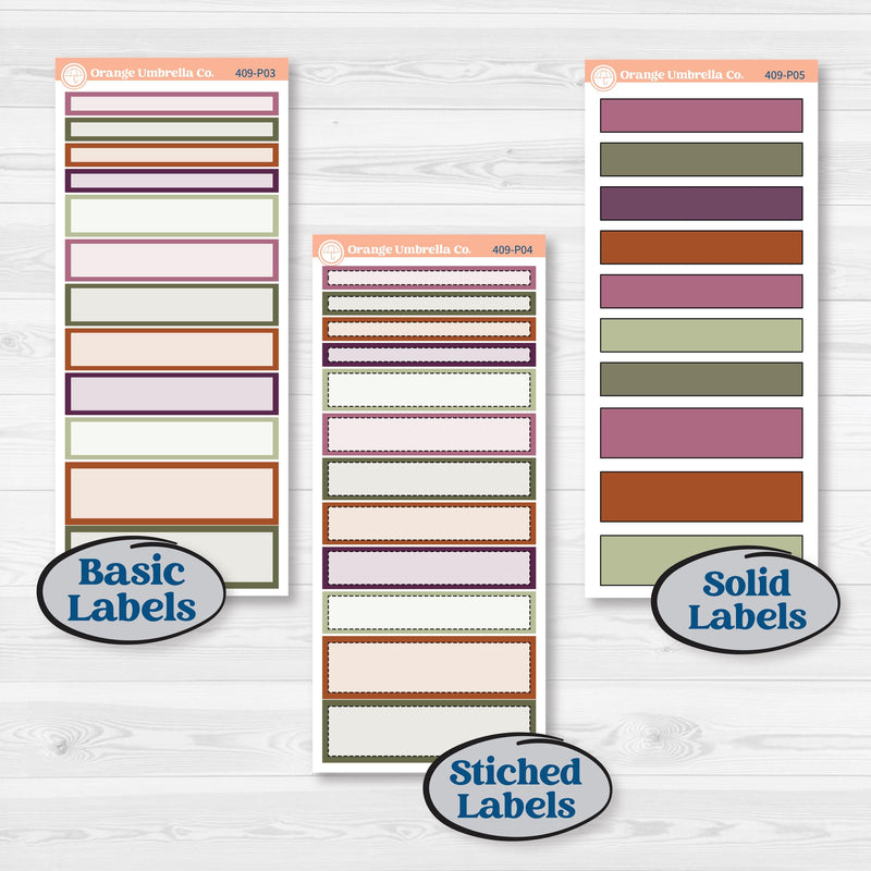 Autumn Reading Kit | 7x9 Plum Daily Planner Kit Stickers | Reading Season | KIT-409-P