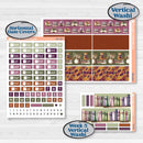 Autumn Reading Kit | Laurel Denise Standard Vertical & Horizontal Planner Kit Stickers | Reading Season | KIT-409-Q