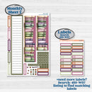 Autumn Reading Kit | Laurel Denise Softbound Monthly Planner Sticker Kit | Vertical & Horizontal | Reading Season | KIT-409-QA
