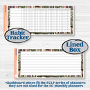 Autumn Reading Kit | 7x9 Erin Condren Life Planner Monthly & Dashboard Sticker Kit | 2024-2025 Planners | Reading Season | KIT-409-W