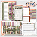 Autumn Reading Kit | 7x9 Erin Condren Life Planner Monthly & Dashboard Sticker Kit | 2024-2025 Planners | Reading Season | KIT-409-W