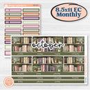 Autumn Reading Kit | 8.5 x 11 Erin Condren Monthly Planner Kit Stickers | Reading Season | KIT-409-X