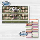 Autumn Reading Kit | 8.5 x 11 Erin Condren Monthly Planner Kit Stickers | Reading Season | KIT-409-X