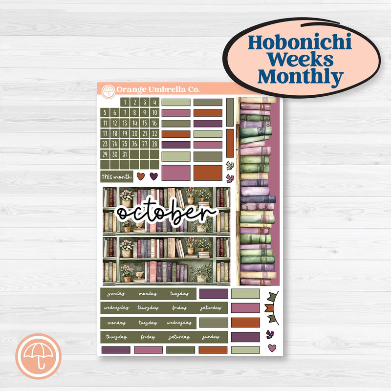 Autumn Reading Kit | Hobonichi Weeks Monthly Planner Kit Stickers | Reading Season | KIT-409-Z