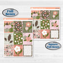 Autumn Floral Kit | Weekly Sticker Kit for Vertical Planners like Erin Condren | Pumpkin Petals | KIT-410-A