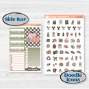 Autumn Floral Kit | Weekly Add-On Planner Kit Stickers | Pumpkin Petals | KIT-410-B