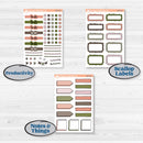 Autumn Floral Kit | Weekly Add-On Labels Planner Kit Stickers | Pumpkin Petals | KIT-410-C