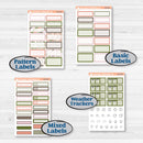 Autumn Floral Kit | Hobonichi Cousin Weekly & Daily Planner Kit Stickers | Pumpkin Petals | KIT-410-E